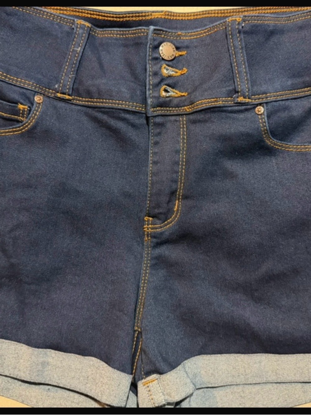 Wax Jean Blue Denim Jean Shorts